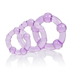 Kroužek na penis ISLAND sada 3 ks purple