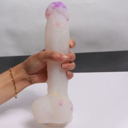 dildo Dream Toys MAGIC s přísavkou 23 cm, barevné flitry