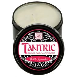 Svíčka masážní TANTRIC s feromony White Lavender