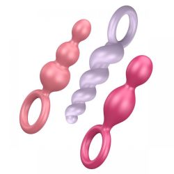 SATISFYER Plugs set of 3 pack multi color