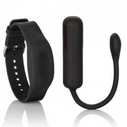 Vibračné vajíčko WRISTBAND REMOTE PETITE BULLET black