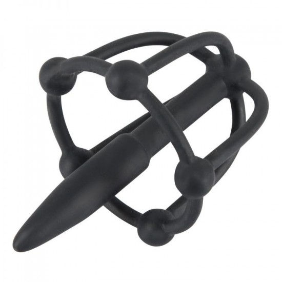 Dilator You2Toys Penis Plug with Glans Cage black