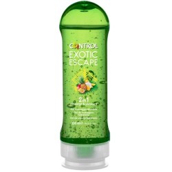 Masážní gel CONTROL 2v1 MASSAGE + PLEASURE EXOTIC 200 ml
