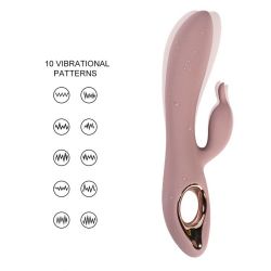 Vibrátor Kate se stimulací klitorisu, 10 vibrací