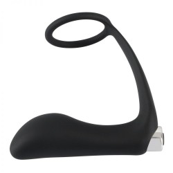 Kolík anální Black Velvets vibrating Ring + Plug