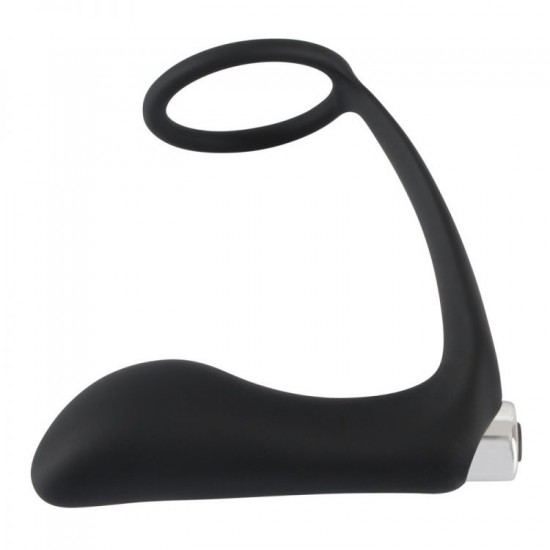 Kolík anální Black Velvets vibrating Ring + Plug