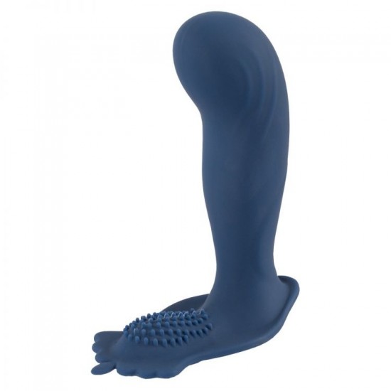 Kolík análny You2Toys Vibrating Butt Plug with nubs blue