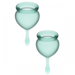 Menstruační kalíšky SATISFYER FEEL GOOD MENSTRUAL CUP green