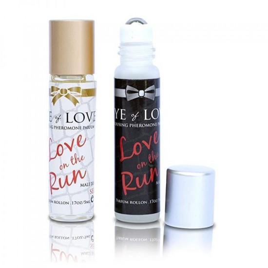 Sada mini roll-on parfémů Eye of Love REBEL men/SEDUCE woman 2x5 ml