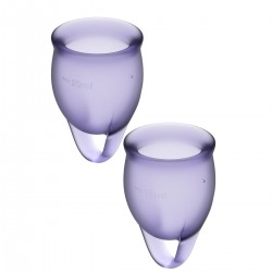 Menstruační kalíšky SATISFYER FEEL CONFIDENT MENSTRUAL CUP purple