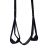 Houpačka Deluxe Fantasy Door Swing, černá látková s polstrováním