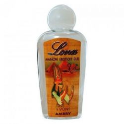 Lona masážní erotický olej s vůní Ambry