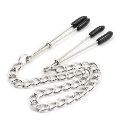 Reťazové klipy, štipce na bradavky Love adjustable nipple clamps