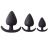 Butt Plugs Sets Black Velvet anální plug set