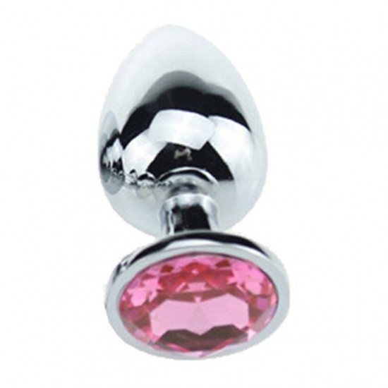 Anální kolík Love SILVER Crystal Plug
