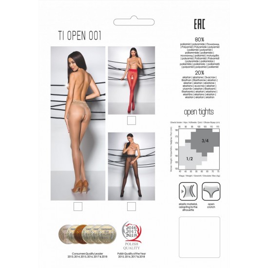 Pančucháče Passion TI Open 001 erotic line