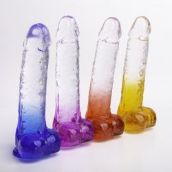 Jelly Dildo Color, gelový elastický materiál
