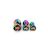 Kolík análny multicolor Heart plug