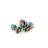 Kolík análny multicolor Heart plug
