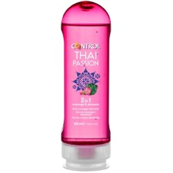 Masážní gel CONTROL 2v1 MASSAGE + PLEASURE THAI PASSION 200 ml