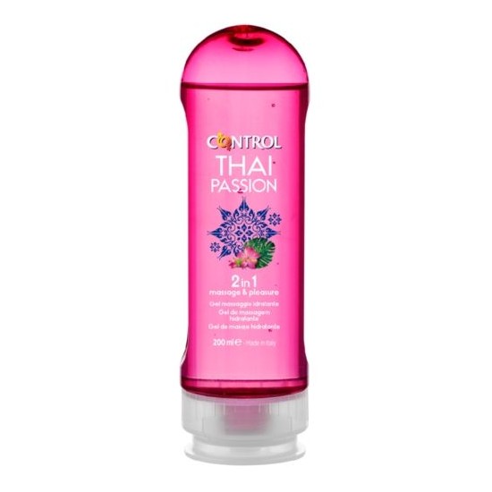 Masážní gel CONTROL 2v1 MASSAGE + PLEASURE THAI PASSION 200 ml