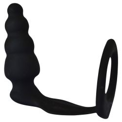 Anální kolík DARK Fantasy na masáž prostaty s erekčním kroužkem