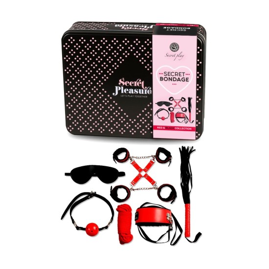 Sada SECRET PLAY Secret Bondage red-black collection