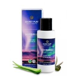 Lubrikační gel SECRET PLAY Hybrid Aloe Vera and Olive oil 100 ml