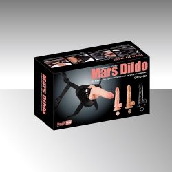 Harness series MARS Dildo pro lesbické páry a společné erotické hrátky, vhodné pro začátečníky