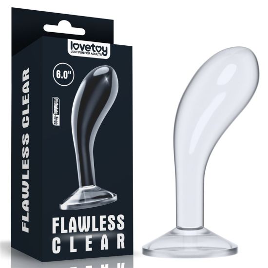 Dildo na anální hrátky pro ženy a muže, Flawless Clear