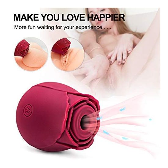 Womanizer na clitoris a prsní pradavky Flower vibrator Rose Shape