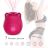 Womanizer na clitoris a prsní pradavky Flower vibrator Rose Shape