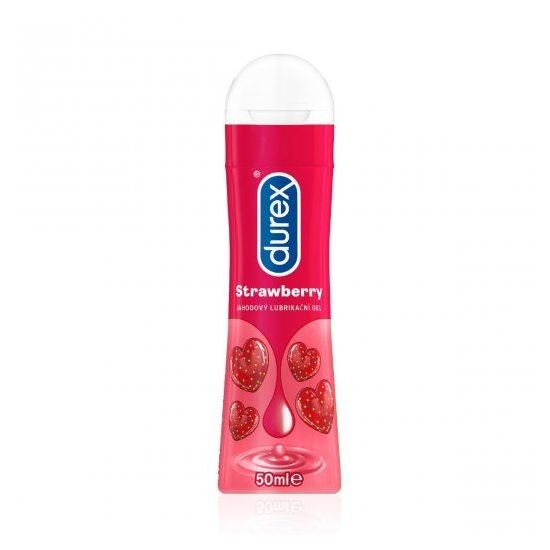 DUREX Strawberry, Jahodový lubrikační gel, 50 ml