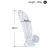 RIKI transparentní dildo s přisavkou 16 cm