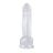 RIKI transparentní dildo s přisavkou 18,5 cm