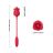 ROSE Vibrátor, dildo, lízanie, prirážanie, G Spot, 3 v 1,