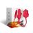 ROSE Vibrátor, dildo, lízanie, prirážanie, G Spot, 3 v 1,