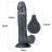9'' Squirt Extreme Dildo STŘÍKAJÍCÍ - Černé, 23 cm délka, průměr 4,4 cm, vhodně pro anál