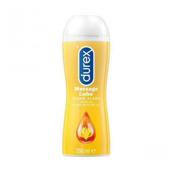 Masážní a lubrikační gel 2v1 od značky Durex s vůní ylang ylang