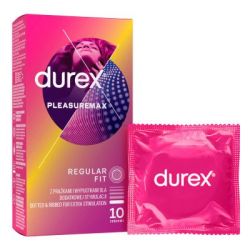 Durex Pleasuremax - Vroubkované kondomy 10 ks