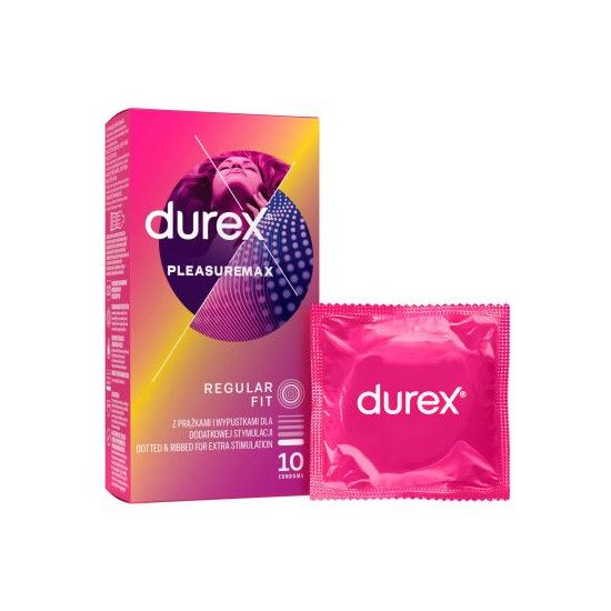 Durex Pleasuremax - Vroubkované kondomy 10 ks