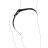 Dámská erotická tanga, otevřená, černá, nastavitelný obvod pasu 60 cm - 95 cm, G - string