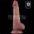 8.5'' Vibrating Dual Density Power Cock,  vibrační dildo s dvojí hustotou materiálu
