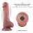 8.5'' Vibrating Dual Density Power Cock,  vibrační dildo s dvojí hustotou materiálu