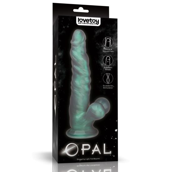 25 cm dildo Opal s perleťovým leskom, Novinka