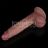 19,5 cm Sliding Skin Pro II dvouvrstvý silikonový dildo, posuvná kůže jako když honíte rukou, NOVINKA