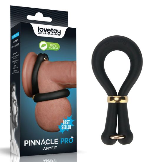 Univerzálny erekčný krúžok na penis, Pinnacle Pro Anyfit, čierny