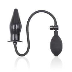 Nafukovací dildo Sexys, anální a vaginální, černý